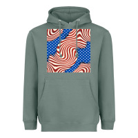 Sage american flag seamless pattern Heavyweight Hoodie - BundleAndBundleShop