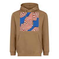 Toasted Coconut american flag seamless pattern Heavyweight Hoodie - BundleAndBundleShop
