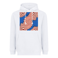 White american flag seamless pattern Heavyweight Hoodie - BundleAndBundleShop