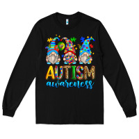 Black autism awareness gnomes Long Sleeve Tee - Zillion Design Studio