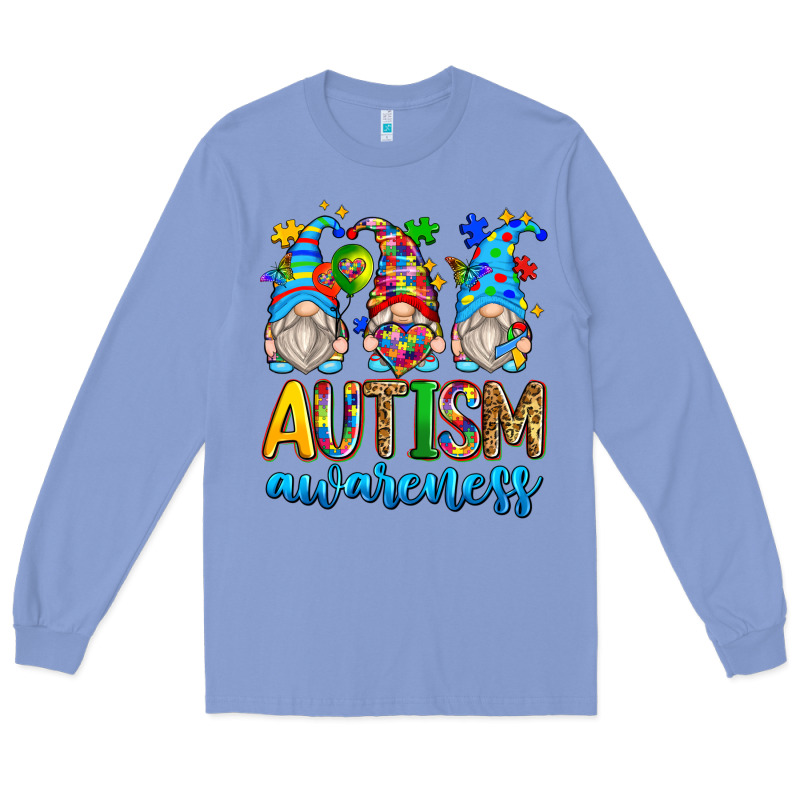Autism Awareness Gnomes Long Sleeve Tee by Zillion Design Studio | Teevron