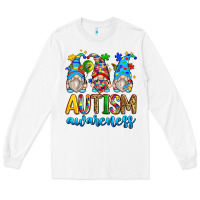 White autism awareness gnomes Long Sleeve Tee - Zillion Design Studio