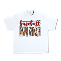 White baseball mini with leopard Urban Heavy Tee - texasbilliewilder