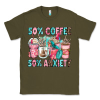 Army Green 50 coffee 50 anxiety coffee cups Classic Tee - Zillion Design Studio