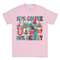 Bubblegum Pink 50 coffee 50 anxiety coffee cups Classic Tee - Zillion Design Studio