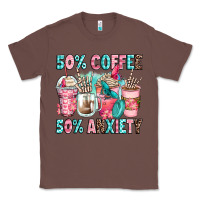 Chestnut 50 coffee 50 anxiety coffee cups Classic Tee - Zillion Design Studio