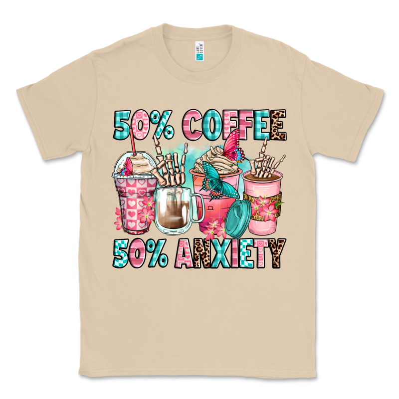 50 Coffee 50 Anxiety Coffee Cups Classic Tee by Zillion Design Studio | Teevron
