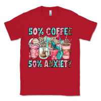 Red 50 coffee 50 anxiety coffee cups Classic Tee - Zillion Design Studio