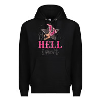Black the hell i wont cowgirl Premium Hoodie - MaliasSmallBusiness