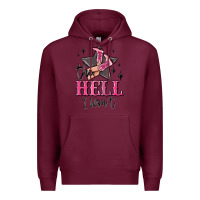 Burgundy the hell i wont cowgirl Premium Hoodie - MaliasSmallBusiness