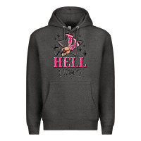 Charcoal Heather the hell i wont cowgirl Premium Hoodie - MaliasSmallBusiness