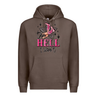 Coffee the hell i wont cowgirl Premium Hoodie - MaliasSmallBusiness