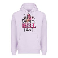 Lilac the hell i wont cowgirl Premium Hoodie - MaliasSmallBusiness