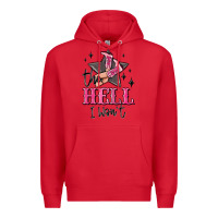 Red the hell i wont cowgirl Premium Hoodie - MaliasSmallBusiness