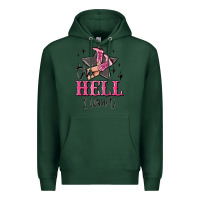 Sports Green the hell i wont cowgirl Premium Hoodie - MaliasSmallBusiness