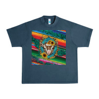 Midnight Navy western baby goat Urban Heavy Tee - BarkalooDesign