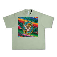 Oil Green western baby goat Urban Heavy Tee - BarkalooDesign