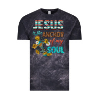 Cloud Black jesus is the anchor of my soul Vintage Tee - texasbilliewilder