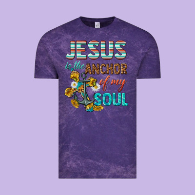 Jesus Is The Anchor Of My Soul Vintage Tee Designed By Texasbilliewilder