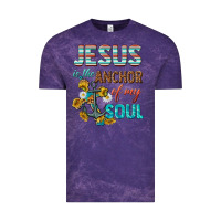 Cloud Purple jesus is the anchor of my soul Vintage Tee - texasbilliewilder
