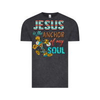 Vintage Black jesus is the anchor of my soul Vintage Tee - texasbilliewilder