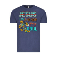 Vintage Denim jesus is the anchor of my soul Vintage Tee - texasbilliewilder