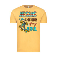 Vintage Mustard jesus is the anchor of my soul Vintage Tee - texasbilliewilder