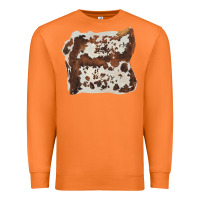 Carrot hand drawn cowhide cow fur Premium Sweatshirt - BarkalooDesign