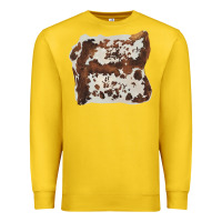 Lemon hand drawn cowhide cow fur Premium Sweatshirt - BarkalooDesign