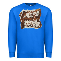 True Royal hand drawn cowhide cow fur Premium Sweatshirt - BarkalooDesign