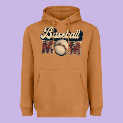 Baseball Mom Heavyweight Hoodie Designed By Jahusdesignshop