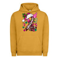 Pigment Peanut Butter Pink Christmas Breast Cancer Ribbon Football Urban Hoodie - BundleAndBundleShop