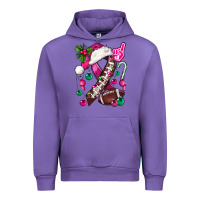 Tulip Pink Christmas Breast Cancer Ribbon Football Urban Hoodie - BundleAndBundleShop