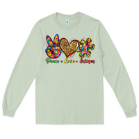 Matcha peace love autism Long Sleeve Tee - Zillion Design Studio