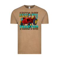 Vintage Coffee just a boy who loves tractor Vintage Tee - texasbilliewilder