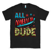 Black all american dude Classic Tee - Zillion Design Studio