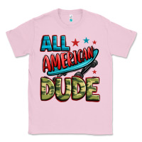 Bubblegum Pink all american dude Classic Tee - Zillion Design Studio