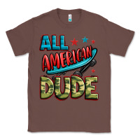 Chestnut all american dude Classic Tee - Zillion Design Studio