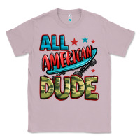 Lilac all american dude Classic Tee - Zillion Design Studio