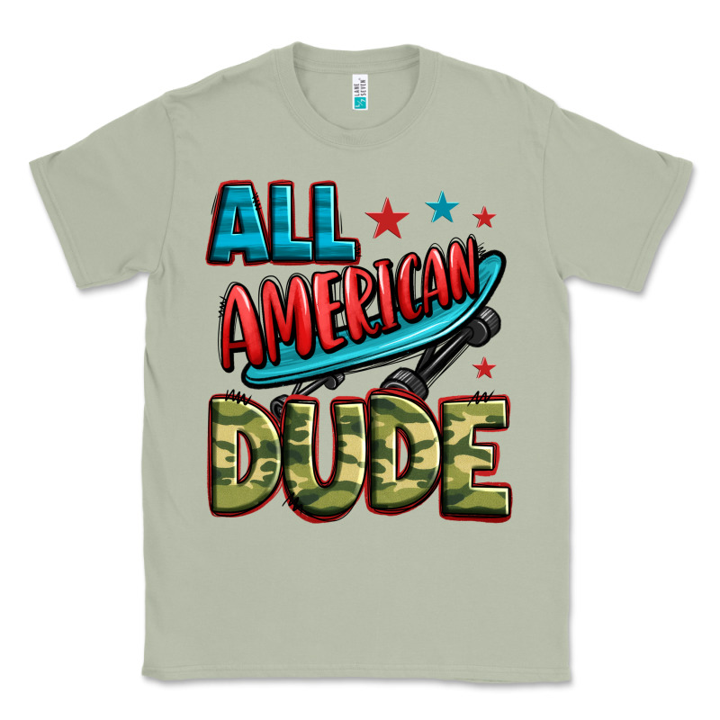 All American Dude Classic Tee by Zillion Design Studio | Teevron