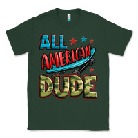 Sports Green all american dude Classic Tee - Zillion Design Studio