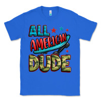 True Royal all american dude Classic Tee - Zillion Design Studio