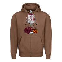 Chestnut halloween roses wine Zipper Hoodie - FaDigitalArtStudio