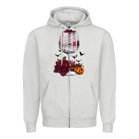 Dove Grey halloween roses wine Zipper Hoodie - FaDigitalArtStudio