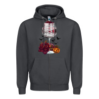 Smoke halloween roses wine Zipper Hoodie - FaDigitalArtStudio