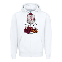 White halloween roses wine Zipper Hoodie - FaDigitalArtStudio