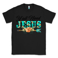 Black y'all need jesus arrow lily flowers Classic Tee - BarkalooDesign