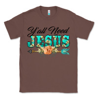 Chestnut y'all need jesus arrow lily flowers Classic Tee - BarkalooDesign