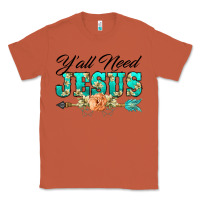 Copper y'all need jesus arrow lily flowers Classic Tee - BarkalooDesign
