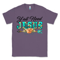 Lavender y'all need jesus arrow lily flowers Classic Tee - BarkalooDesign
